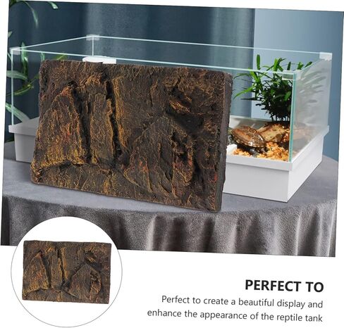 Mikikit Rock Terrarium الخلفية: خلفية خزان الزواحف ديكور الحائط 3D حجر الصخور خلفية الزينة خلفية خزان الزواحف خلفية الموئل للسحلية تحمل التنين السلحفاة in Kuwait