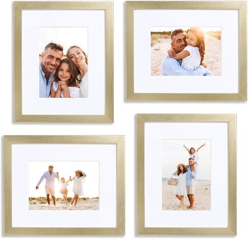 Sheffield Home 9 Piece Gallery Wall Frame Set, 12x12 in. Matted to 8x8 in. (Light Natural) in Saudi Arabia