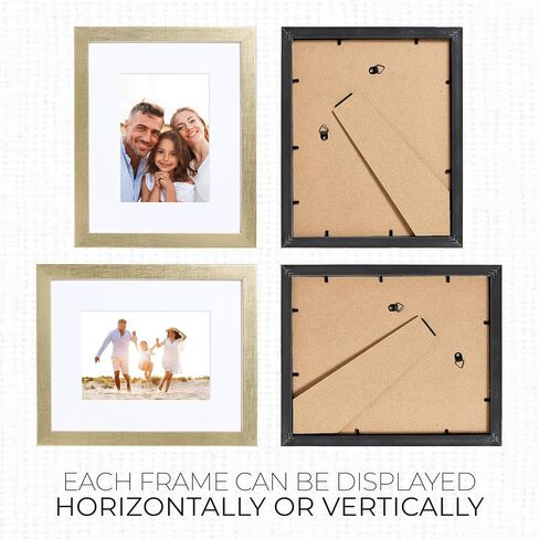 Sheffield Home 9 Piece Gallery Wall Frame Set, 12x12 in. Matted to 8x8 in. (Light Natural) in Saudi Arabia