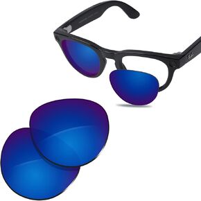 100% Precise-Fit Replacement Sunglass Lenses for Ray-Ban Meta Headliner RW4009 50mm