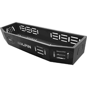 Kolpin ATV Rack Basket - Attach Tool/Hunt Accessories to Side; Carry Three 5-Gallon Buckets, Durable Steel, Fits Most ATV Tubular Steel & Plastic Racks - 53465