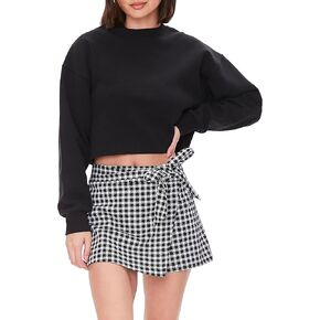 Forever 21 Women's Gingham Wrap Skort
