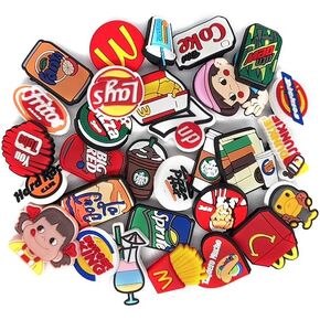 30pcs سحر الديكور للأحذية للفتيات الفتيات ، سحر الأحذية ، سحر للأحذية