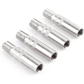 4pcs Tire Valve Stem Extender, Metal Tire Air Valve Extender Valve Stem Extenders for Automotive Wheel Valve Caps Stem Extensions Extender Car Truck Van Caravan