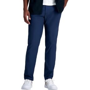 Haggar Men's Life Khaki Straight Fit Flat Front Flex Pant