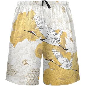 visesunny Men's Pajama Shorts Summer Pattern Soft Sleep Shorts for Men Pjs Bottoms pants with Pockets