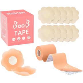 Boobytape for Breast Lift, Push Up Nipple Tape, Breast Tape for Large Breasts A-G Cup Beige, Waterproof Sweat-Proof in Saudi Arabia