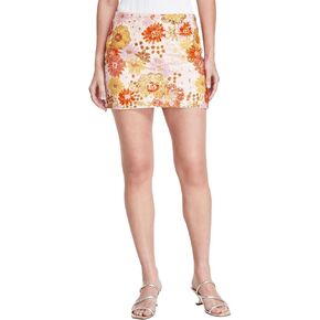 GUESS Women's Fia Floral Sequin Skirt