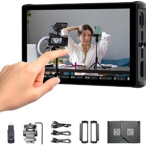 Portkeys PL5 Camera Field Monitor 5.4" 500nit Live Streaming Capture Card Monitor Vertical Shooting Stretch 360° Color Grader USB 3.0 Interface Simul
