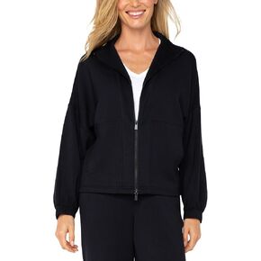 Liverpool Women's Plush Comfort Knit Zip Up Funnel Neck Jacket