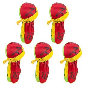 Men's Du Rag Smooth Jamaican Flag Reggae Headwrap - African Streetwear Hair Wave Cap Durag for Men & Women(Jamaica)
