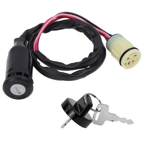 Ignition Switch Key, Compatible with Honda ATV TRX350 TRX400 TRX420 TRX450ES Foreman TRX500 Rancher 350 400 420 Replace# 35100-HP5-600