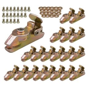 Mytee Products (4 Pack) E-Track Threaded Fitting for Customising E-Track System - Bolt On Secure Your Custom Attachment 1330 lbs WLL - E-Track Accessories for Enclosed Trailer, Cargo Truck