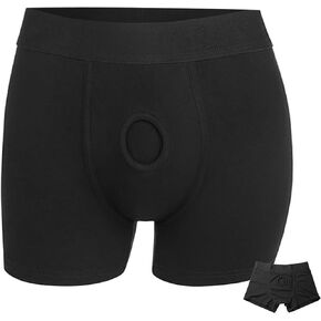 Strap Underwear Strap Panties Strapless Underwear Briefs for Women Men Underpants-XXL Black