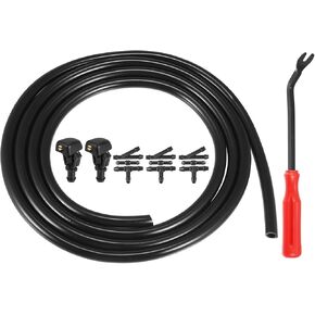 X AutoHaux 13PCS Front Wiper Wiper Washer Skuder Kit Jet Jet 289317S000 لـ Nissan Armada Titan 2004-2015 لـ Infiniti QX56 2005-2010 8 Cyl 5.6L