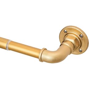 Industrial Curtain Rods for Windows 30 to 84 Inches,1 Inch Adjustable Curtain Rods,Heavy Duty Drapery Rods for Indoor and Outdoor