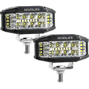 3 Inch LED Pods, 2PCS 40W 12V Flood Spot Ditch Lights Offroad Driving Fog LED Work Light for Truck ATV UTV Motorcycle (HZ1121-DRL)