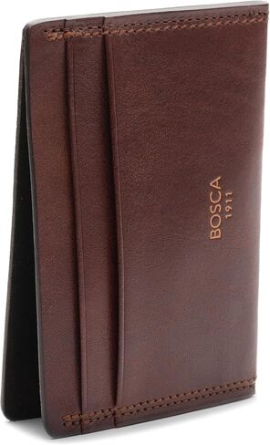 Weekend Wallet Card Case Dolce Matte Leather Dark Brown in Saudi Arabia