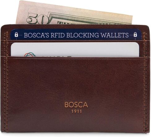 Weekend Wallet Card Case Dolce Matte Leather Dark Brown in Saudi Arabia