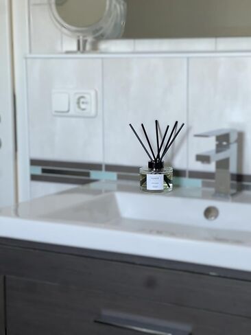 REED Diffuser ، 6.76 Fl Oz (200ml) - ناشر رائحة الخيزران الطازجة للمنزل ، المكتب ، الحمام - العطور المنزلية الأنيقة مع عصي الناشر in Saudi Arabia