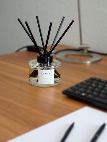REED Diffuser ، 6.76 Fl Oz (200ml) - ناشر رائحة الخيزران الطازجة للمنزل ، المكتب ، الحمام - العطور المنزلية الأنيقة مع عصي الناشر in Saudi Arabia