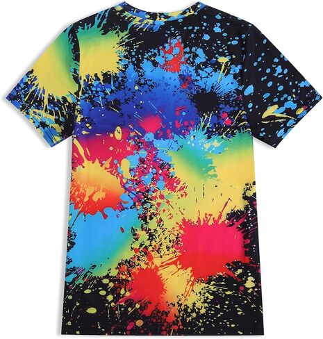 Boys Girls T-Shirts 3D Graphic Shirts Kids Neon Novelty Youth Short Sleeve Glow Tees Animal Print Tees in Kuwait