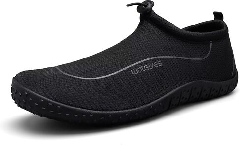 Watelves Water Shoes Womens Mens متعدد الأغراض حافي القدمين أحذية الشاطئ جوارب يوجا أكوا مع إبزيم قابلة للتعديل سميكة للداخلية الخارجية الداخلية في الهواء الطلق in Kuwait