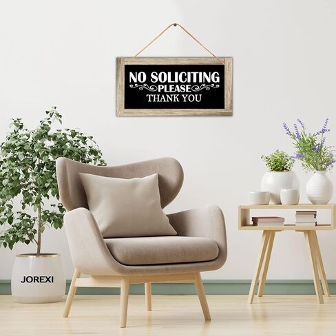 Welcome Sign for Front Door Decor, No Soliciting Sign, Family Friends and Neighbors Welcome Hanging Wood Sign Plaque in Saudi Arabia