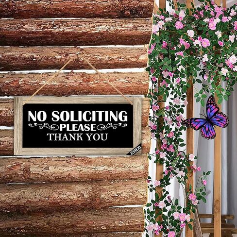 Welcome Sign for Front Door Decor, No Soliciting Sign, Family Friends and Neighbors Welcome Hanging Wood Sign Plaque in Saudi Arabia