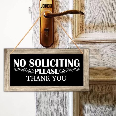 Welcome Sign for Front Door Decor, No Soliciting Sign, Family Friends and Neighbors Welcome Hanging Wood Sign Plaque in Saudi Arabia