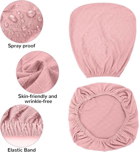 Office Computer Chair Seat Cover, Desk Chair Seat Covers Stretchable, Chair Cover for Office (Pink) in Saudi Arabia