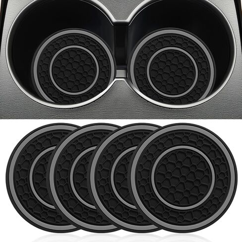 سيارات السيارات 4 أجهزة كمبيوتر ، وقوادف كأس للسيارات 2.75 بوصة غير قابلة للانزلاق ، وقائحة السيارات لأصحاب الكؤوس المضادة للغبار ، وحامل الكأس مقاوم للماء ، والملحقات الداخلية ، والأحمر in Kuwait