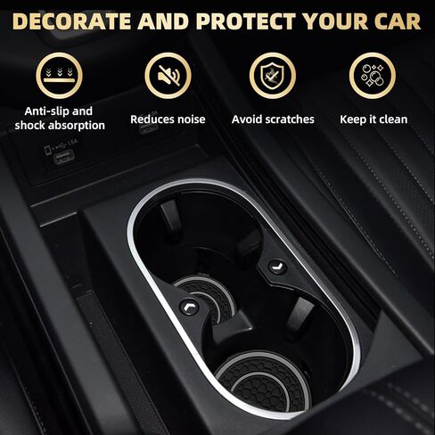 سيارات السيارات 4 أجهزة كمبيوتر ، وقوادف كأس للسيارات 2.75 بوصة غير قابلة للانزلاق ، وقائحة السيارات لأصحاب الكؤوس المضادة للغبار ، وحامل الكأس مقاوم للماء ، والملحقات الداخلية ، والأحمر in Kuwait