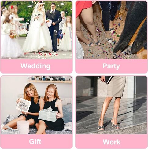 2 Pcs Shoe Clips for Women Dress Shoes, Removable Rhinestone Bow Shoe Clip Mesh Bow High Heel Shoe Clips Wedding Party Shoe Buckle Heels Clothing Accessories for Women Girls Bridal Prom Decor in Saudi Arabia