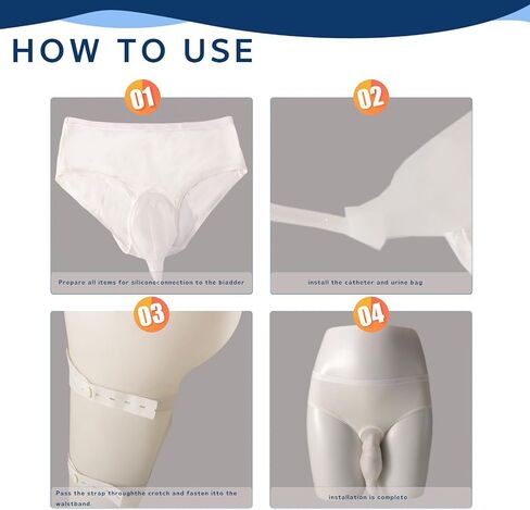 Urine Collector for Women Leg Bags Catheter Reusable Portable Hidden Type Standing Use (Female-White-XL) in Saudi Arabia