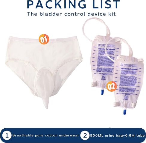 Urine Collector for Women Leg Bags Catheter Reusable Portable Hidden Type Standing Use (Female-White-XL) in Saudi Arabia