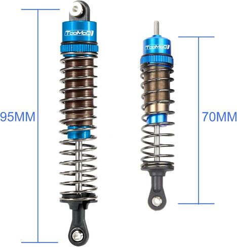 RC Car Oil Shocks Absorber Damper For Tamiya Super Hornet Grasshopper 2 Replacement Upgrade Parts（Red） in Kuwait