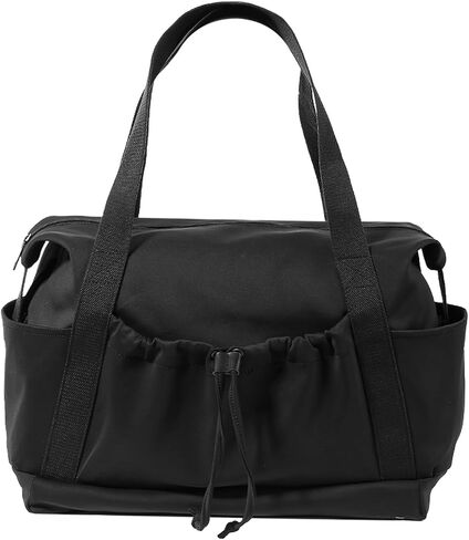 Vomgomfom 33L Soft Neoprene Tote With Zipper, Foldable Shoulder Bag With Trolley Sleeve, Women Overnight Travel Bag in Saudi Arabia