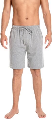 2Pack Men's Bottom Cotton Shorts Loungewear Pyjama Pants Nightwaer Trousers With Pockets,S-XXL. in Saudi Arabia