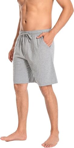 2Pack Men's Bottom Cotton Shorts Loungewear Pyjama Pants Nightwaer Trousers With Pockets,S-XXL. in Saudi Arabia