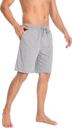 2Pack Men's Bottom Cotton Shorts Loungewear Pyjama Pants Nightwaer Trousers With Pockets,S-XXL. in Saudi Arabia