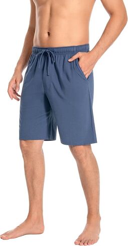 2Pack Men's Bottom Cotton Shorts Loungewear Pyjama Pants Nightwaer Trousers With Pockets,S-XXL. in Kuwait