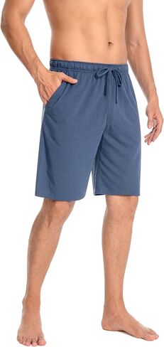 2Pack Men's Bottom Cotton Shorts Loungewear Pyjama Pants Nightwaer Trousers With Pockets,S-XXL. in Kuwait