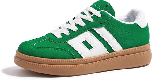 Women's Platform Sneakers Vintage Tennis Shoes with Thick Rubber Gum Sole Breathable Cushioned Comfort for Casual, Sporty & Streetwear in Saudi Arabia