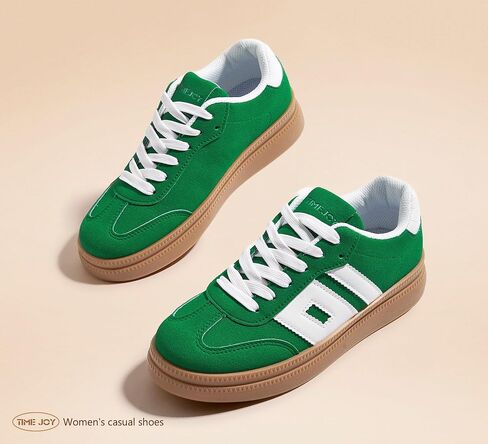 Women's Platform Sneakers Vintage Tennis Shoes with Thick Rubber Gum Sole Breathable Cushioned Comfort for Casual, Sporty & Streetwear in Saudi Arabia