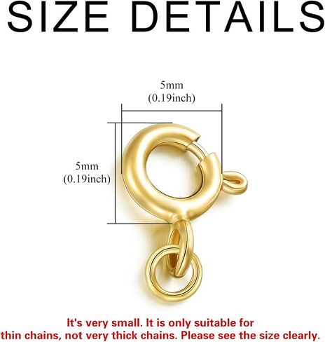 10K Yellow Gold Necklace Extender Chain 1"/2"/3"/4"/5" With Double Spring Clasp, Bracelet Anklet Extension Chain in Saudi Arabia