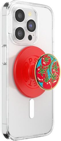 مقبض هاتف دائري من PopSockets متوافق مع MagSafe، يتضمن حلقة محول، حامل هاتف، متوافق مع الشحن اللاسلكي - Pomodoro in Saudi Arabia