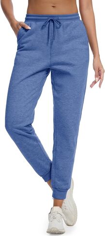MAGCOMSEN Women's Sherpa Lined Sweatpants Winter Warm Fleece Pants Insulated Thermal Athletic Joggers with Pockets in Saudi Arabia