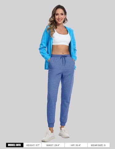 MAGCOMSEN Women's Sherpa Lined Sweatpants Winter Warm Fleece Pants Insulated Thermal Athletic Joggers with Pockets in Saudi Arabia