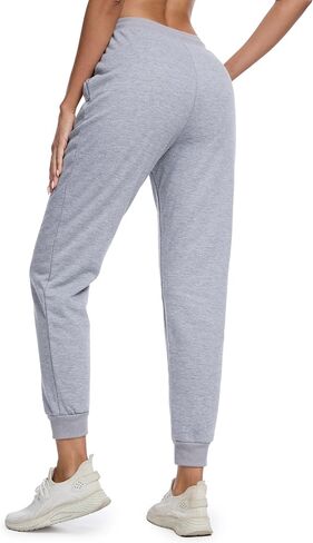 MAGCOMSEN Women's Sherpa Lined Sweatpants Winter Warm Fleece Pants Insulated Thermal Athletic Joggers with Pockets in Saudi Arabia